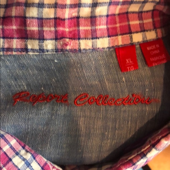 Men’s Pink Report Collection Shirt - Picture 2 of 2